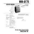 SONY WMAF79 Service Manual cover photo