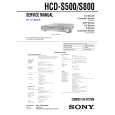 SONY HCDS500 Service Manual cover photo