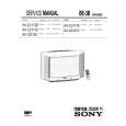 SONY KVX2101D Service Manual cover photo