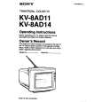 SONY KV-8AD11 Owner's Manual cover photo
