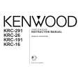 KENWOOD KRC-16 Owner's Manual cover photo