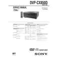 SONY DVP-CX850D Owner's Manual cover photo