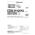 PIONEER CDXP1270 Service Manual cover photo