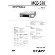 SONY MCE-S70 Service Manual cover photo