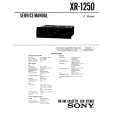 SONY XR1250 Service Manual cover photo