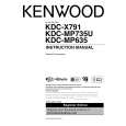 KENWOOD KDC-MP635 Owner's Manual cover photo