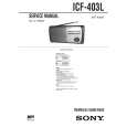 SONY ICF403L Service Manual cover photo