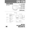 SONY CPD-1730 Owner's Manual cover photo