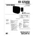 SONY KVX2545U Service Manual cover photo