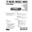 SONY TC-WR661 Service Manual cover photo