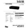 SONY TADL100 Service Manual cover photo