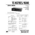 SONY TC-K679ES Service Manual cover photo