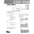 SONY TCR707 Service Manual cover photo