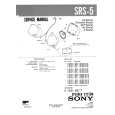 SONY SRS5 Service Manual cover photo