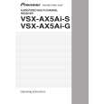 PIONEER VSX-AX5Ai-S Owner's Manual cover photo