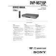 SONY DVP-NS715P Owner's Manual cover photo