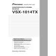 PIONEER VSX-1014TX-K/KUXJC Owner's Manual cover photo