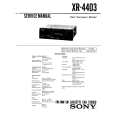 SONY XR4403 Service Manual cover photo