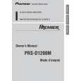 PIONEER PRS-D1200M/XS/UC Owner's Manual cover photo