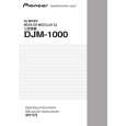 PIONEER DJM-1000/RLTXJ Owner's Manual cover photo