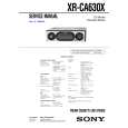 SONY XRCA630X Service Manual cover photo