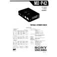 SONY MXP42 Service Manual cover photo