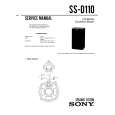 SONY SS-D110 Service Manual cover photo