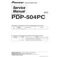 PIONEER PDP-504PC Service Manual cover photo