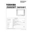 TOSHIBA 2805DBT Service Manual cover photo