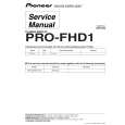 PIONEER PRO-FHD1 Service Manual cover photo