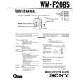 SONY WMF2085 Service Manual cover photo