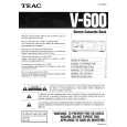 TEAC V600 Owner's Manual cover photo