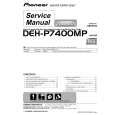 PIONEER DEH-P7400MP/X1B/EW Service Manual cover photo