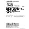 PIONEER DEH-2700RB/X1P/EW Service Manual cover photo