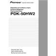 PIONEER PDK-50HW2/UCYVLDP Owner's Manual cover photo