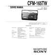 SONY CFM-165TW Service Manual cover photo
