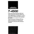 ONKYO T-4500 Owner's Manual cover photo