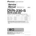 PIONEER DVR-230-AV/WVXV Service Manual cover photo