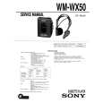 SONY WM-WX50 Service Manual cover photo