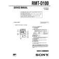 SONY RMTD100 Service Manual cover photo