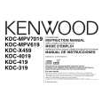 KENWOOD KDCX459 Owner's Manual cover photo