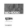 PIONEER SD1000 Owner's Manual cover photo