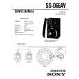 SONY SS-D66AV Service Manual cover photo