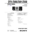 SONY CFDZ500 Service Manual cover photo