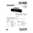 SONY CFSW305 Service Manual cover photo