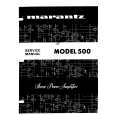 MARANTZ MODEL 500 Service Manual cover photo