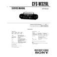 SONY CFS-W329L Service Manual cover photo