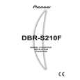 PIONEER DBR-S210F Owner's Manual cover photo