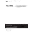 PIONEER VSX-916-S/-K Owner's Manual cover photo