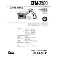 SONY CFM2500 Service Manual cover photo